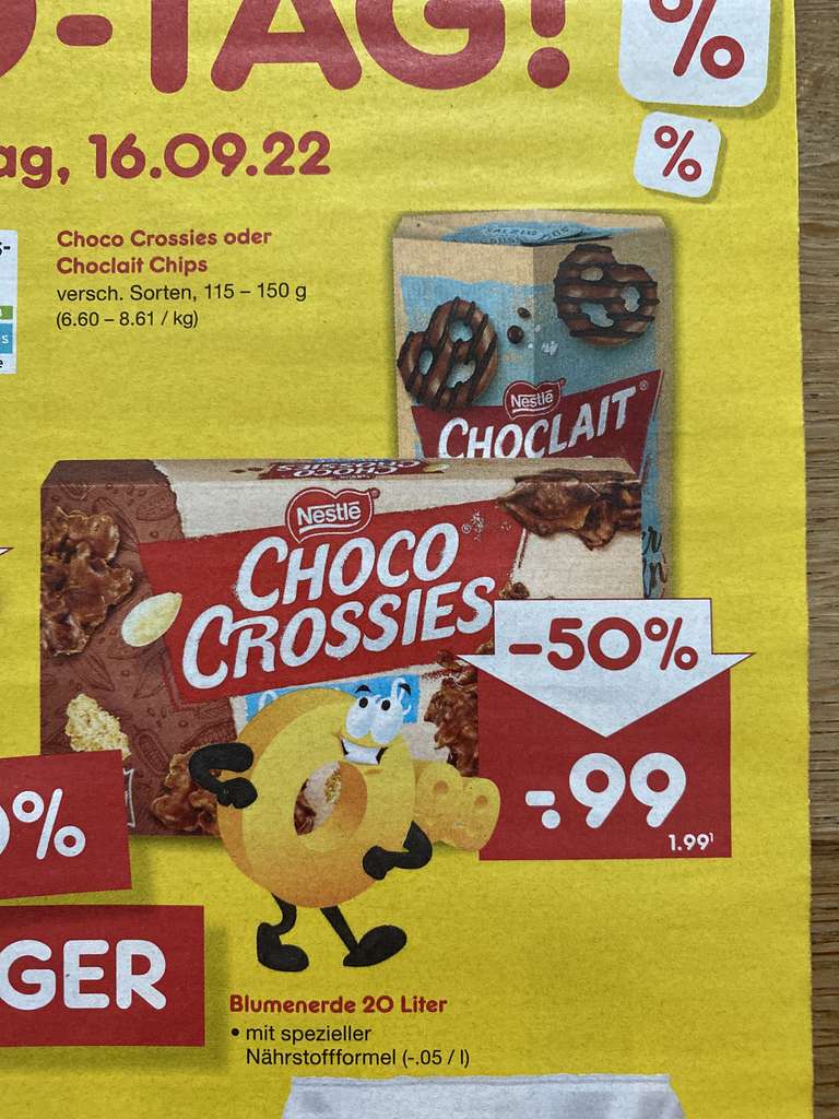 [Netto MD] Choco Crossies oder Choclait Chips
