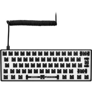 Sharkoon Skiller SGK50 S4 Barebone für mechanische Tastatur | 60% ISO Layout | RGB LEDs | Hot-Swap | USB-C | in Schwarz