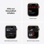 [Amazon] Apple Watch Series 7 (GPS + Cellular, 45mm) - Edelstahl Milanaise Gold