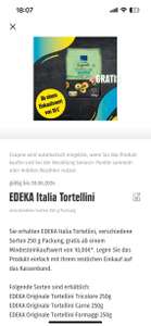 Edeka Nord: Italia Tortellini ab 10€ MEW