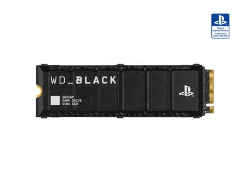WD BLACK SN850P 2TB NVMe mit Heatsink, kompatibel mit PS5 Konsolen