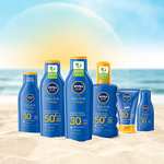[PRIME/Sparabo] NIVEA SUN Schutz & Pflege Sonnenmilch LSF 30 (250 ml), Sonnencreme für 48h Feuchtigkeit, sofortiger Sonnenschutz mit UVA/UVB