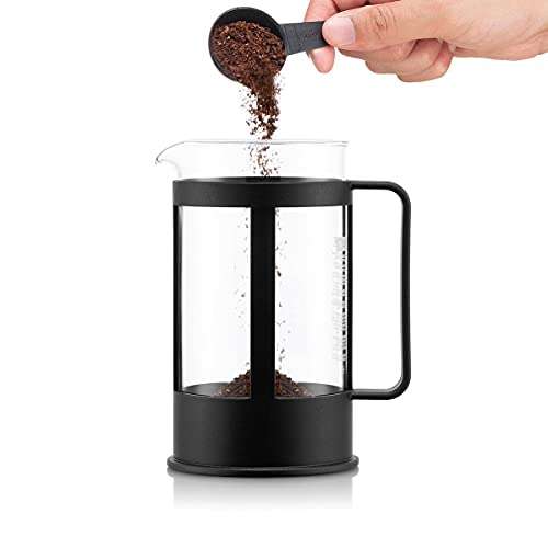 Bodum Kaffeebereiter Kenya 0,5l - 4 Cup - French Press - Siebstempelkanne - Borosilikatglas - schwarz
