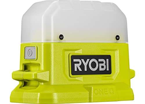 Ryobi Akku-Combo-Set 8-teilig (Bohrschrauber Winkelschleifer Leuchte und Bitset) inkl 2 Akkus 18 V ONE+