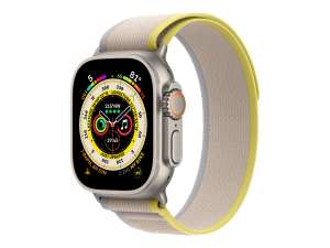 Apple Watch Ultra mit Trail Loop M/L gelb/beige