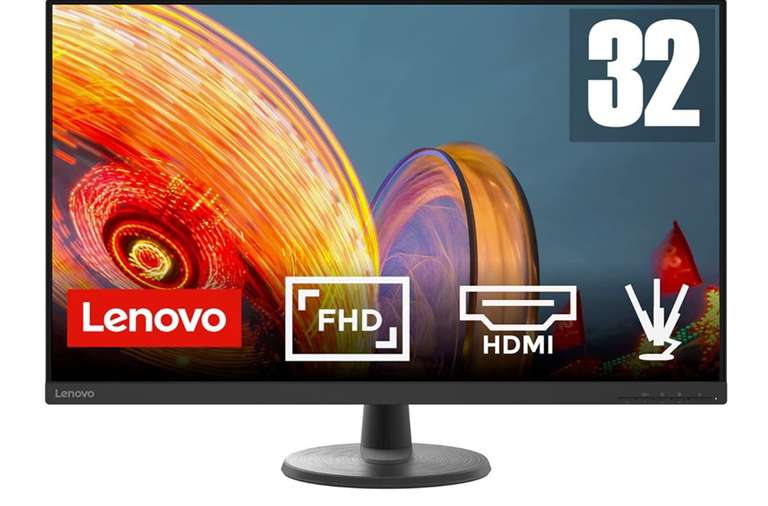[Prime] Lenovo D32u-40 80,01cm (31,5 Zoll, 3840x2160, 4K, 60Hz, WideView, 250nits, entspiegelt, Monitor HDMI, DisplayPort, 4ms, schwarz)
