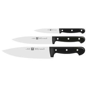 ZWILLING Twin Chef Messer-Set, 3-teilig (Spick-/Garniermesser 10 cm, Kochmesser 20 cm, Fleischmesser 16 cm), Rostfreier Spezialstahl, PRIME