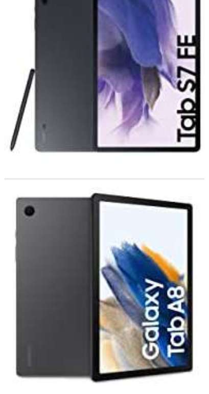 Samsung Galaxy Tab S7 FE Tablet 12.4" - 64GB, WiFi + Tab A8 Tablet 10.5" - 32GB, WiFi (Amazon.it)