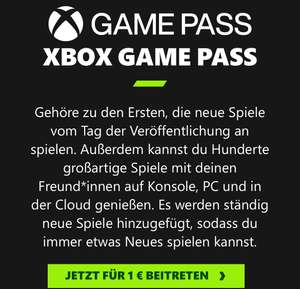 XBox Gamepass Ultimate/Konsole/PC 14 Tage testen (Neukunden)