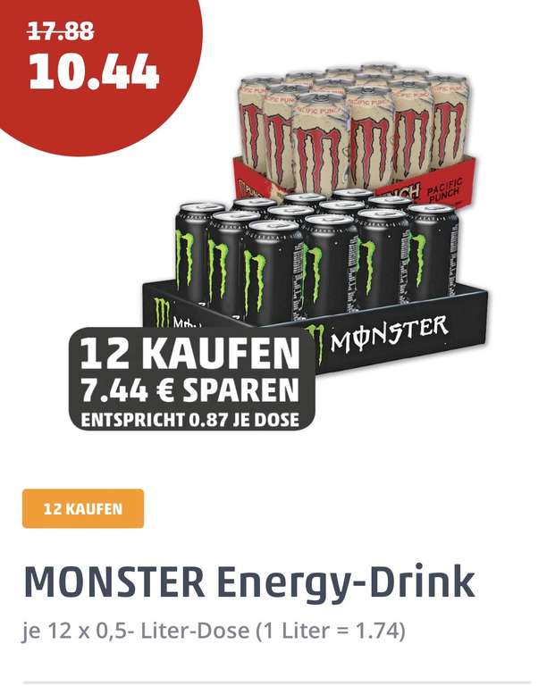 [OFFLINE] Penny Monster Energy 0.87€ pro Dose