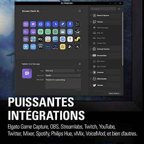 Elgato Stream Deck XL – Studio-Controller | 32 Makrotasten, Trigger-Aktionen in Apps & Software | für Live-Produktion [Amazon Frankreich]