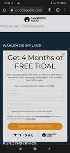 4 Monate Free TIDAL Musik streaming