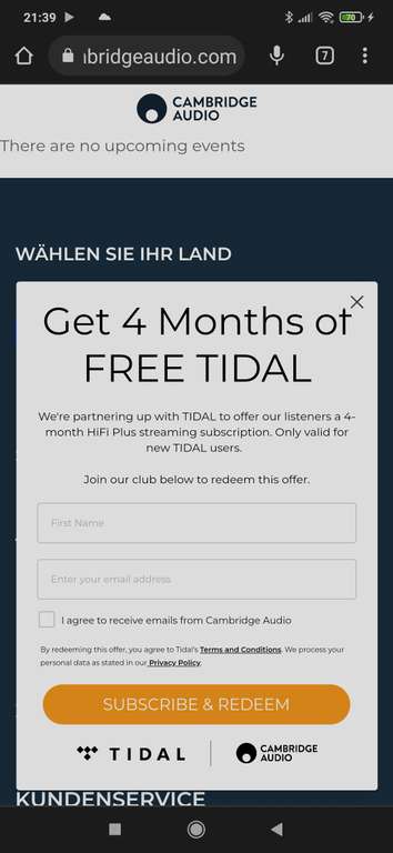 4 Monate Free TIDAL Musik streaming