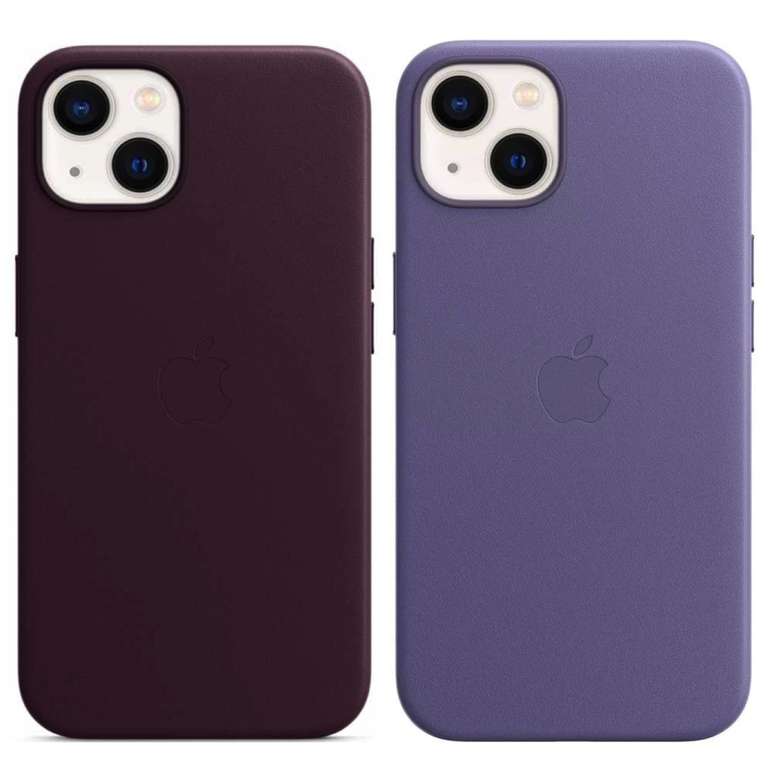 Apple Leder Case mit MagSafe für das iPhone 13 in Dark Cherry (MM143ZM/A) für 19,79€ / Wisteria (MM163ZM/A) für 22,79€