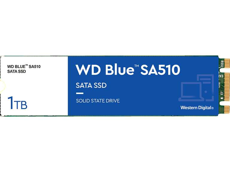 WD Blue SA510 SSD, 1 TB SSD SATA 6 Gbps, intern für 54,99€ (Saturn Abholung)