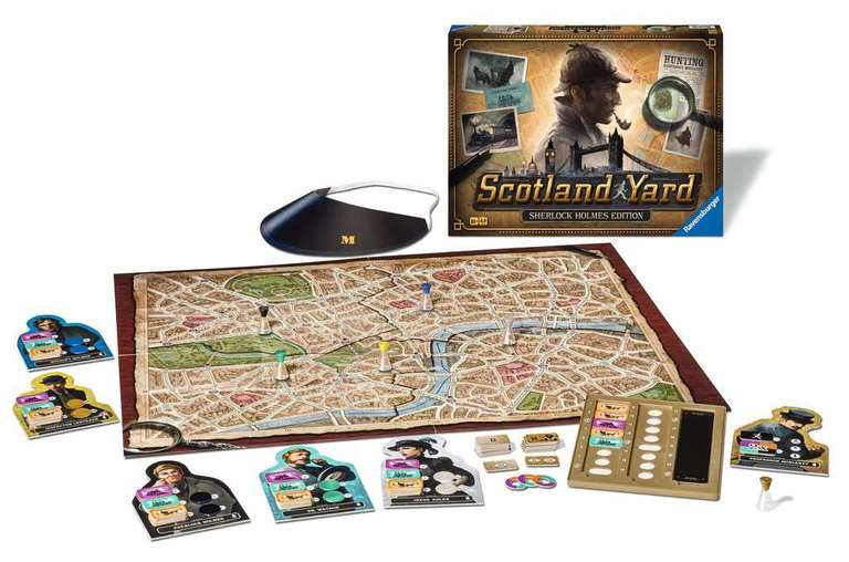 Scotland Yard: Sherlock Holmes Edition [bol.de] Brettspiel für 2 bis 6 Detektive ab 10 Jahren