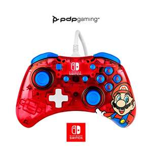 [Prime] PDP Rock Candy verkabelt Gaming Switch Pro Controller - Mario - Rot - Official License Nintendo - OLED / Lite Compatible