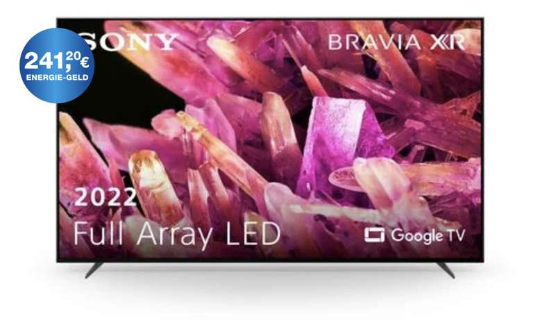 Sony XR75X94KAEP Full Array LED TV 75 Zoll (189 cm), 4K UHD, HDR, Smart TV, Sprachsteuerung 100 Hz, Google TV