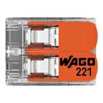 WAGO Verbindungs-Klemmen 221-412, 2-polig, bis 4 mm², 100 Stück