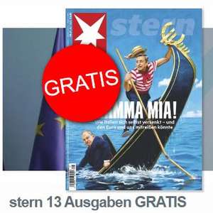 Zeitschrift stern - 13 Ausgaben (3 Monate) kostenlos - Kündigung notwenig