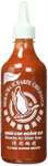 FLYING GOOSE Sriracha scharfe Chilisauce - ohne Glutamat, scharf, weiße Kappe, Würzsauce aus Thailand, 455 ml [PRIME/Sparabo]