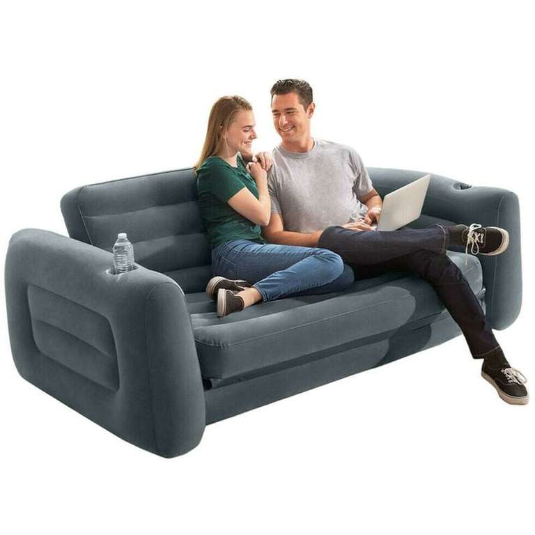 Intex Sofa Couch Lounge Luftsofa Luftbett Gästebett aufblasbar 203x231x66 cm
