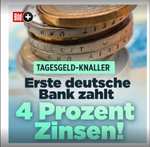 [C24 Bank- C24 Girokonto benötigt] 4% aufs Tagesgeld bis 100.000€ ab 01.09.2023 für 4 Monate | + 70€ Werbeprämie