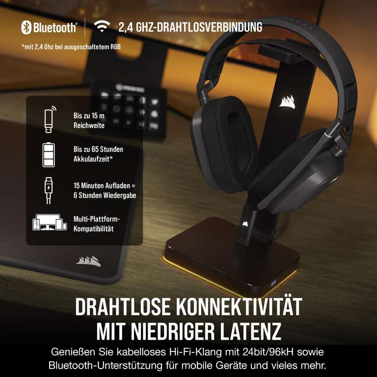 CORSAIR HS80 MAX WIRELESS Gaming-Headset (Amazon)