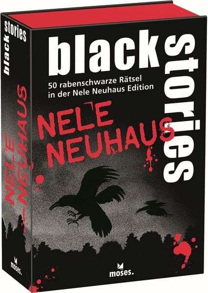 Moses. - black stories - Nele Neuhaus Edition | 50 rabenschwarze Rätsel | Krimi Kartenspiel [Thalia Kultclub]