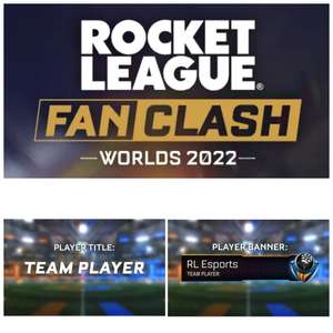 Rocket League Fan Clash | Spielertitel "Teamplayer" und Spielerbanner "RL Esports" kostenlos