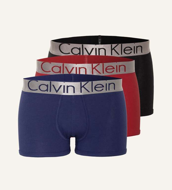 Calvin Klein Boxershorts STEEL 3er Pack für 20,96€ - [ZALANDO]