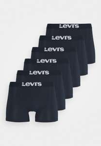 6er Pack Levis Men Solid Basic Boxer Brief (Gr. S - XXL) in blue oder grey; 95% Baumwolle, 5% Elasthan | CB: 35,60 €