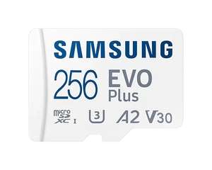 [Samsung Shop] Samsung EVO Plus 2021 R130 microSDXC 256GB Kit, UHS-I U3, A2, Class 10