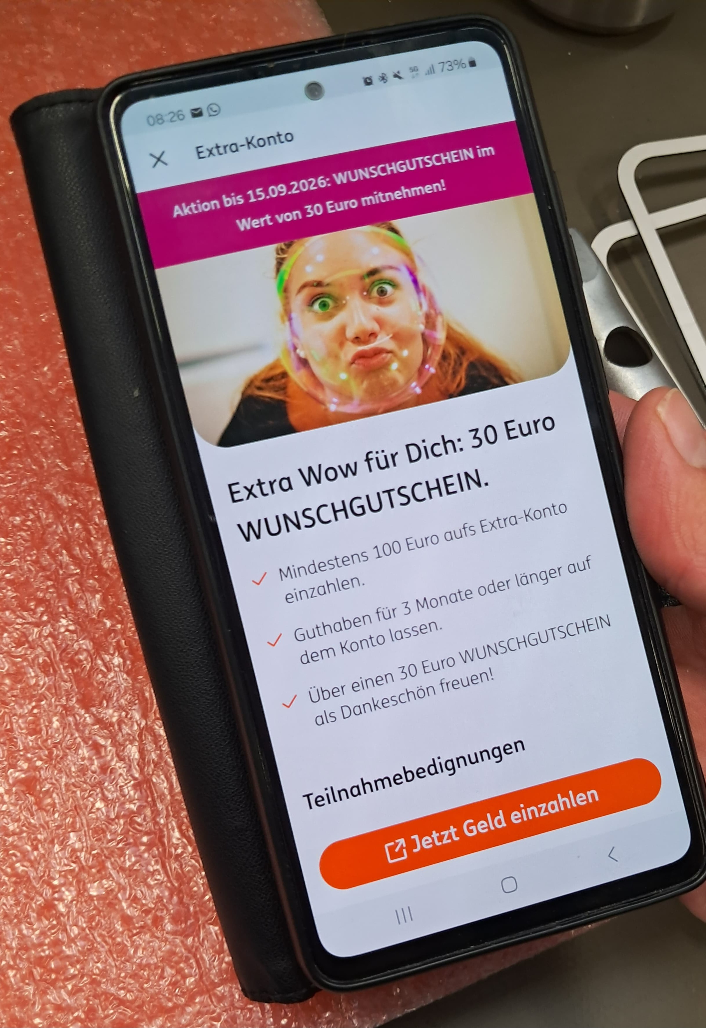 [Personalisiert] Ing diba 30 oder 50€ für 100€ Einzahlung auf Extra Konto