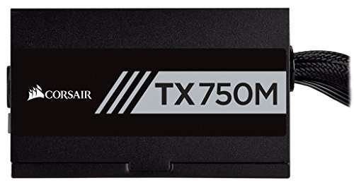 Corsair TX750M PC-Netzteil (Teil-Modulares Kabelmanagement, 80 Plus Gold, 750 Watt, EU)