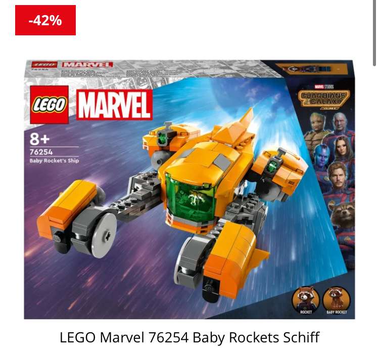 [ABHOLUNG] LEGO Marvel 76254 Baby Rockets Schiff bei Spielemax für 20,46€