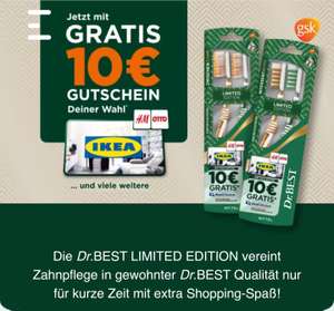 2x Aktionspackungen Dr.Best Zahnbürste kaufen & Gratis 10€ Gutschein deiner Wahl erhalten | bis 14.07.2023