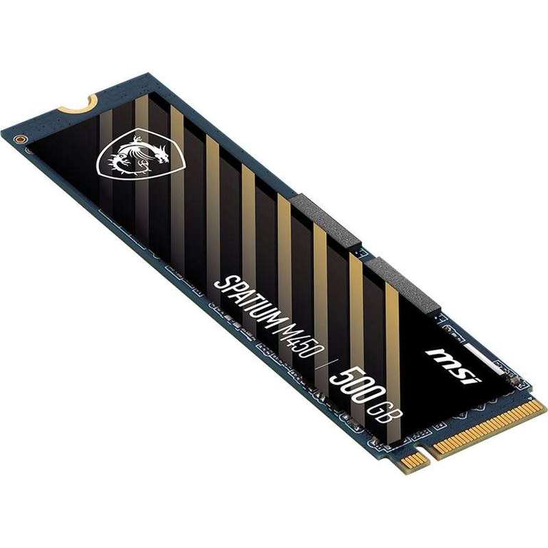 [Mindfactory] 500GB MSI M450 Spatium NVMe M.2 PCIe 4.0 SSD (S78-440K090-P83) für nur 29€ / über mindstar zum Bestpreis