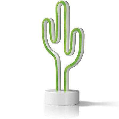 EASYmaxx Dekolampe Kaktus in Neon-Optik Dekoleuchte Dekolicht LED Kaktuslampe
