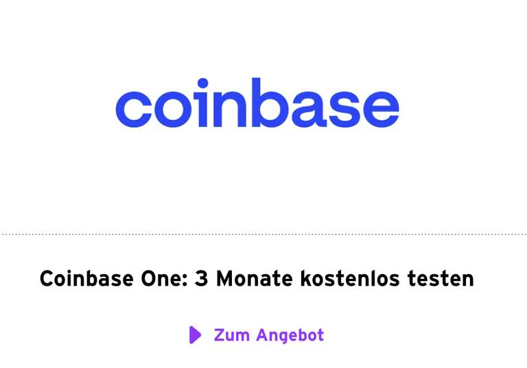 [congstar] Coinbase One 3 Monate gratis