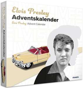 Franzis Elvis Presley Adventskalender | Cadillac Eldorado Modell (1:37) | Soundmodul mit der Stimme von Elvis | umfangreiches Begleitbuch