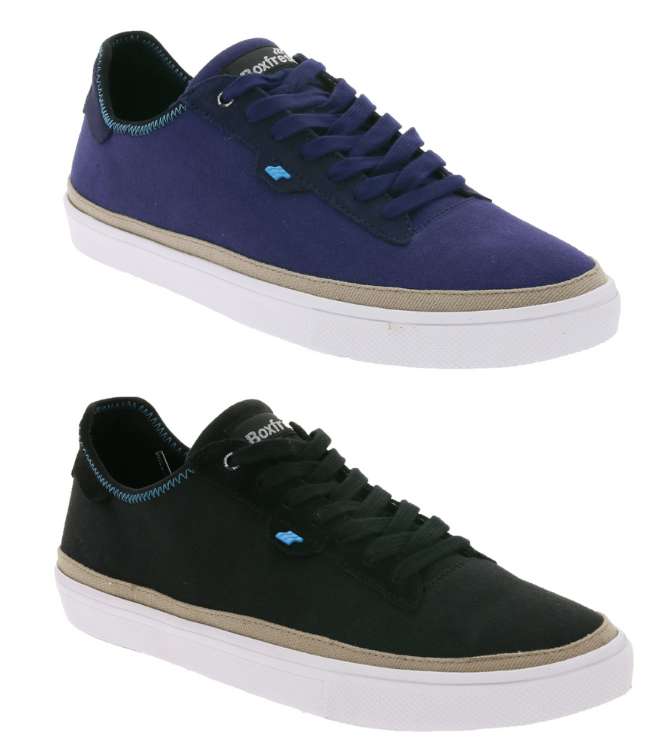 Boxfresh Herren Schuhe Low-Top Sneaker Cordvic in blau für 33,33€ & schwarz für 37,99€