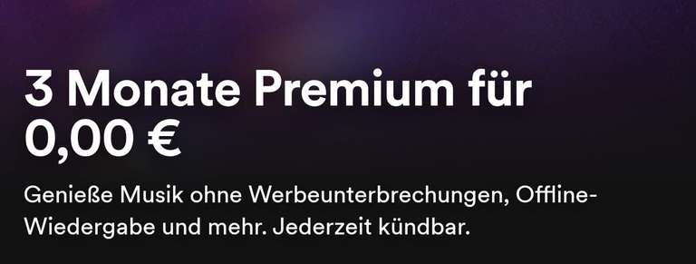 Spotify Premium 3 Monate kostenlos testen (Neukunden)