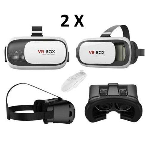 2x Veova VR Brille Virtual Reality für Smartphone mit Controller