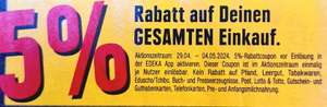 [Edeka Rhein Ruhr | Genuss App] 5% Rabatt auf den gesamten Einkauf vom 29.04 bis 04.05.24 - 1x einlösbar