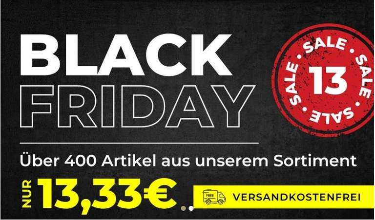 Black Friday Deal über 400 Lampen und Leuchten je 13,33 Euro zb. Leuchten Direkt Deckenleuchte PVG: 65,03€