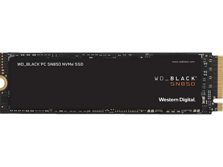 WD Black SN850 Gaming Festplatte Retail, 1 TB SSD PCI Express