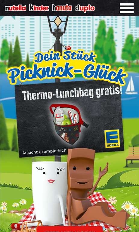 GRATIS Thermo Lunchbag im Milky& Schoki Desing bei Kauf von 2x Ferrero Produkten bei Edeka