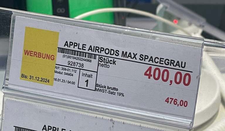 Apple AirPods Max (/Offline/Lokal)