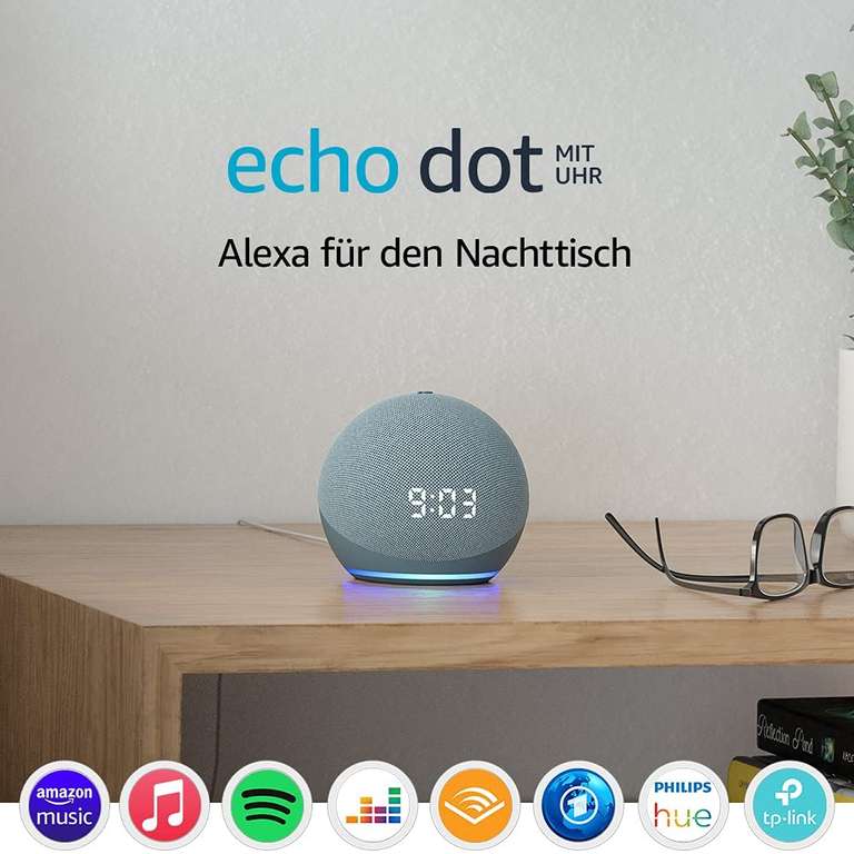 [Prime] Echo Dot 3. Generation für 17,99€ | Echo Dot 4 für 19,99€ | Echo Dot 4 mit Uhr für 24,99€ | diverse Hue-Bundles (Dot + E27)